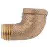 Pipe Fittings, Street Elbow, Lead-Free Brass, 90 Degree, 1-In.