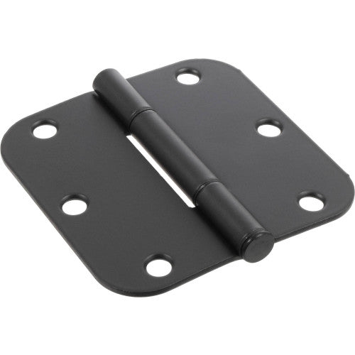 Hillman Hardware Essentials Squeak-Proof 5/8 Round Corner Door Hinge Oil Rubbed Bronze