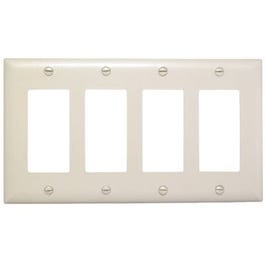 Almond 4 Decorator Opening Nylon Wall Plate