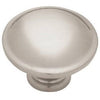 Cabinet Knob, Satin Nickel, 1.25-In. Round