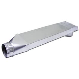 Tite Fit Dryer Venting Duct With Transition Fitting, Straight, Aluminum, 2 x 6-In.