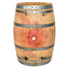 Wine Barrel Wood Planter, Whole Oak