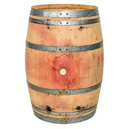 Wine Barrel Wood Planter, Whole Oak