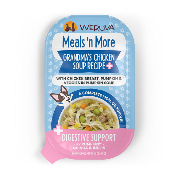 Weruva Meals 'n More Grandma's Chicken Soup Recipe Plus with Chicken Breast, Pumpkin & Veggies in Pumpkin Soup