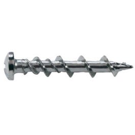 Wall Dog and Screws, Chrome, Phillips, 1-1/4-In., 4-Pk.