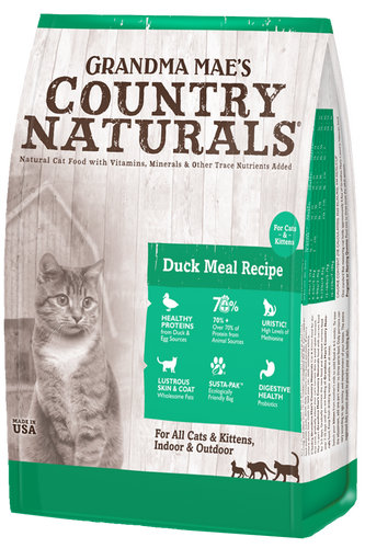 Grandma Mae's Country Naturals Duck Meal Recipe for Cats & Kittens