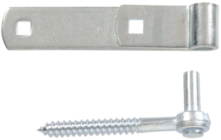 6  ZINC PLATED 2 HK STRAP HINGE/PK