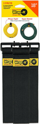 WRAP IT SUPER STRETCH SS 9IN 5PK BK