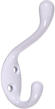 WHITE COAT/HAT HOOK