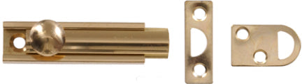 3  SOLID BRASS SURFACE BOLT