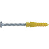 Hillman #4 - #6 - #8 Thread x 7/8 In. Yellow Ribbed Plastic Anchor (75 Ct.)