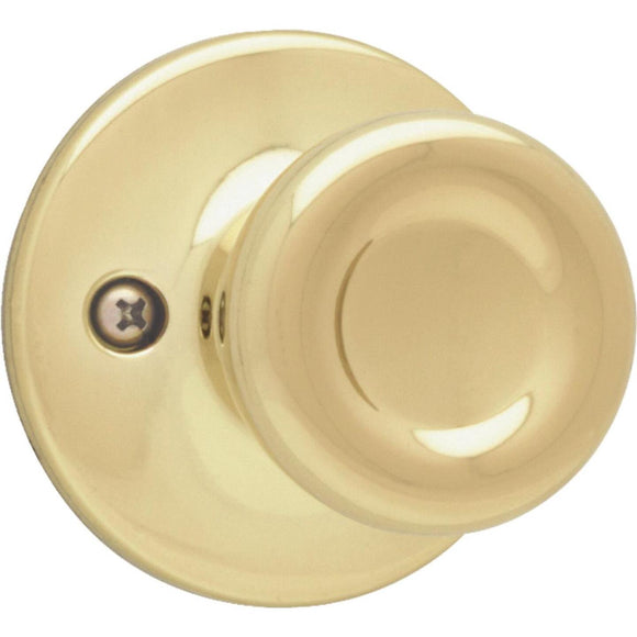 Kwikset Polished Brass Tylo Dummy Door Knob