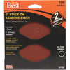 Do it Best 5 In. 100 Grit Stick-On Sanding Disc (4-Pack)