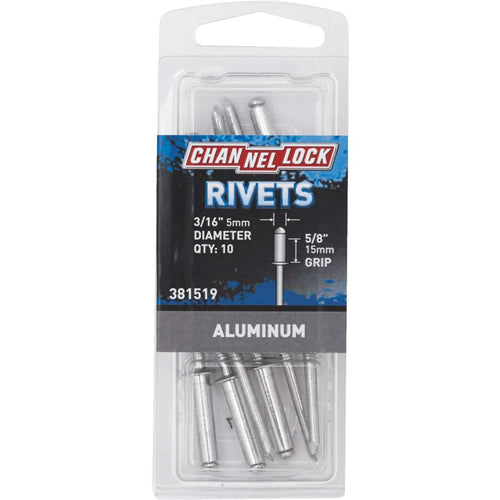 Channellock 3/16 In. Dia. x 5/8 In. Grip Aluminum POP Rivet (10-Pack)