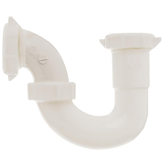 Do it 1-1/2 In. x 1-1/4 In. White Plastic Sink Trap