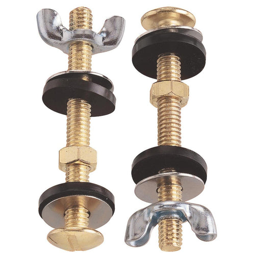 Do it 5/16 In. x 3 In. Brass Plated Tank Bolts (2 Ct.)