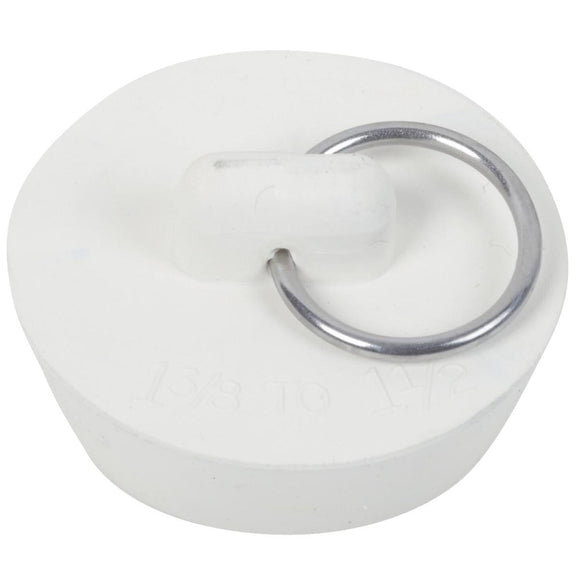 Do it Duo-Fit 1-3/8 In. to 1-1/2 In. White Sink Rubber Drain Stopper