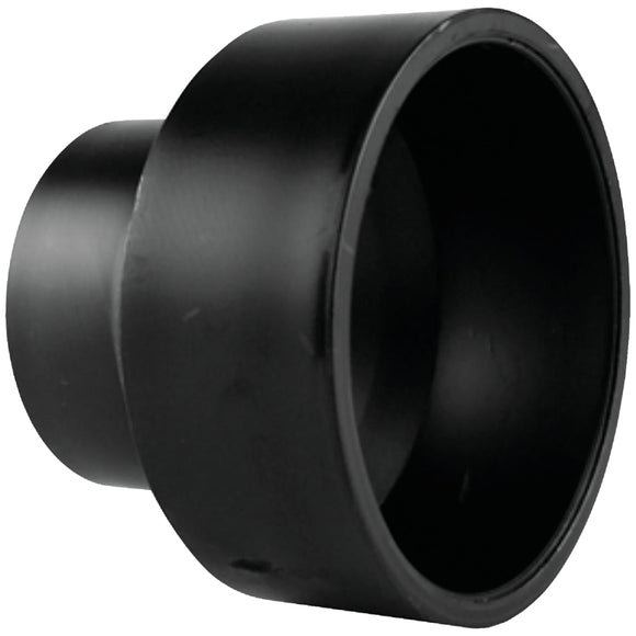 Charlotte Pipe 2 In. x 1-1/2 In. Hub x Hub Reducing ABS Coupling