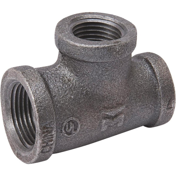 Southland 3/4 In. A x 1/2 In. B x 1/2 In. C Malleable Black Iron Reducing Tee