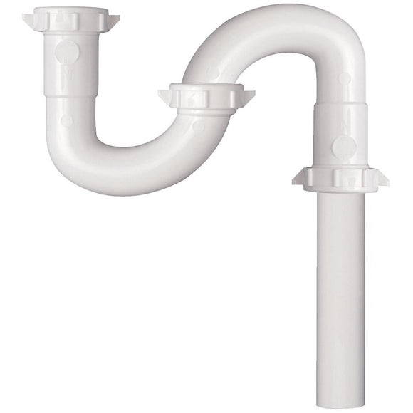 Do it 1-1/4 In. x 1-1/4 In. White Plastic S-Trap