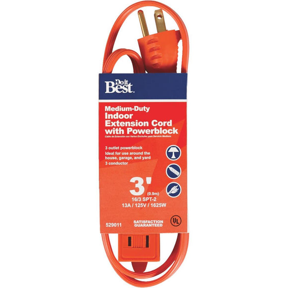 Do it 3 Best Ft. 16/3 Triple Tap Extension Cord