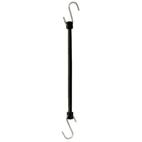 14 In. Hook-to-Hook Black Rubber Tarp Strap