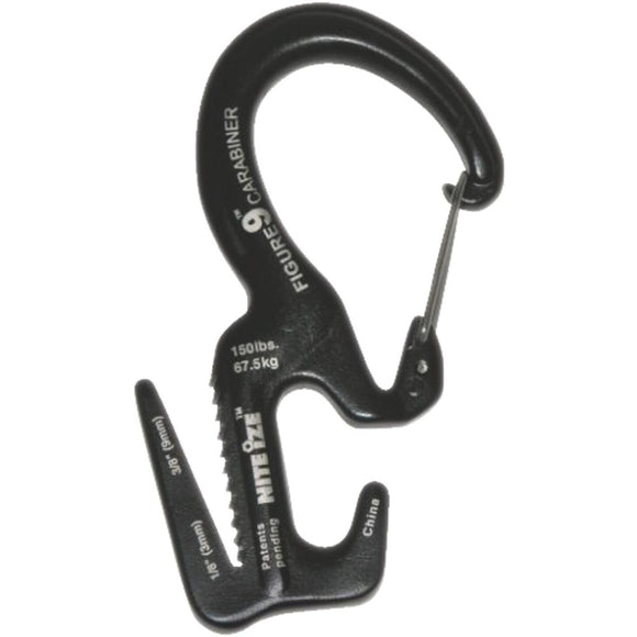 Nite Ize Figure 9 Large Carabiner 150 Lb. Capacity Aluminum Rope Tightener