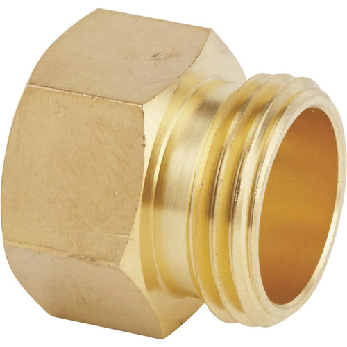 Best Garden 3/4 In. MNH x 3/4 In FNPT Brass Non-Swivel Hose Connector