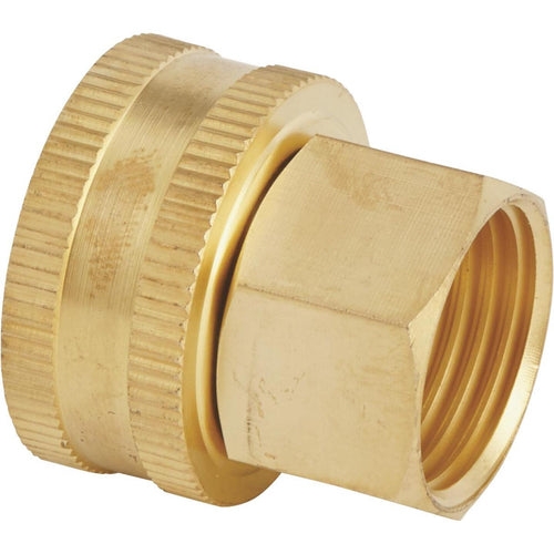 Best Garden 3/4 In. FNH x 1/2 In FNPT Brass Swivel Hose Connector