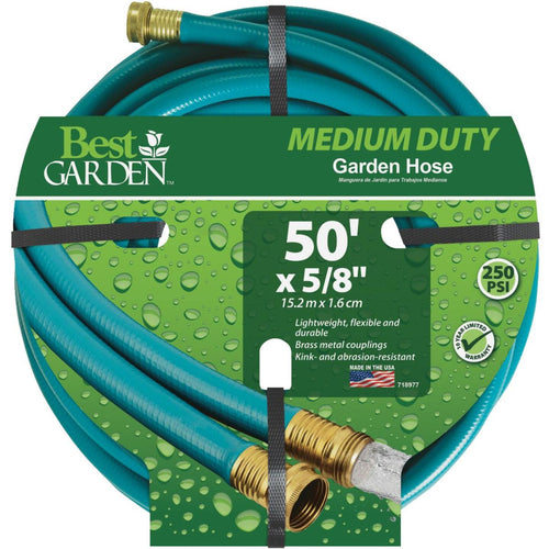 Best Garden 5/8 In. Dia. x 50 Ft. L. Medium-Duty Vinyl Garden Hose