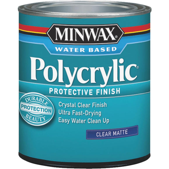 Minwax Polycrylic 1/2 Pt. Matte Water Based Protective Finish