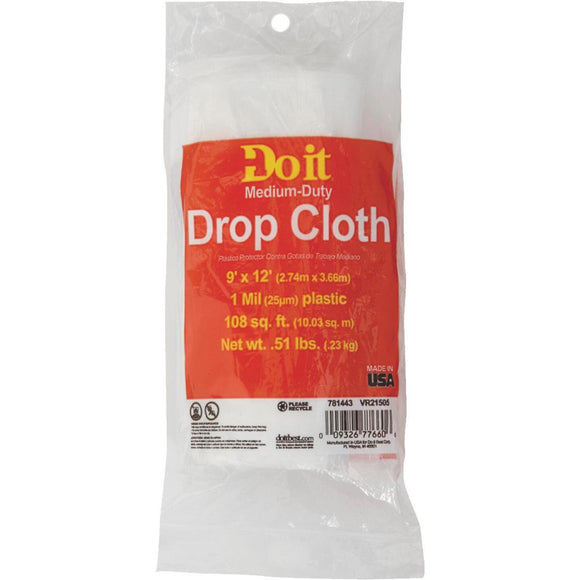 Do it Plastic 9 Ft. x 12 Ft. 1 mil Drop Cloth