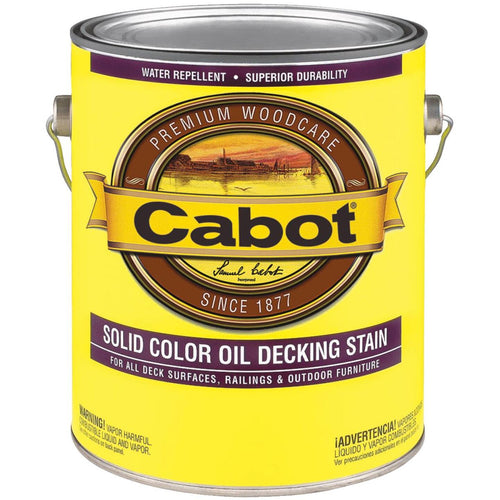 Cabot VOC Solid Color Oil Deck Stain, Medium Base, 1 Gal.