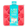 Messy Mutts Heart Shape Silicone Bake and Freeze Dog Treat Maker Molds