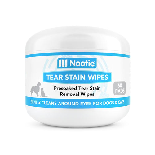 Nootie Pre-Soaked Tear Stain Wipes for Dogs & Cats