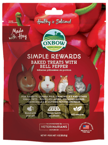 Oxbow Simple Rewards Baked Treats with Bell Pepper