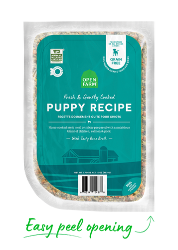 Open Farm Puppy Gently Cooked Recipe Frozen Dog Food