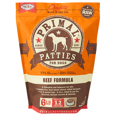 Primal Pet Foods Canine Raw Frozen Patties