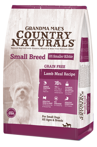 Grandma Mae's Country Naturals Limited Ingredient Diet Grain Free Grain Free Small Breed Lamb Meal Dog Food