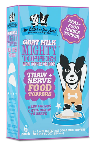 The Bear & The Rat Goat Milk Mighty Toppers for Dogs