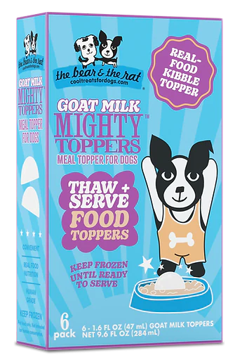 The Bear & The Rat Goat Milk Mighty Toppers for Dogs