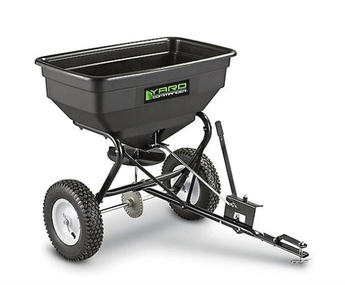 Yard Commander 125 Pound Tow Broadcast Fertilizer Spreader