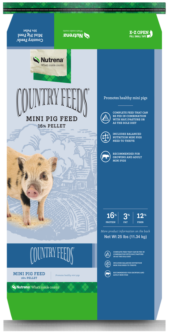 Nutrena	Country Feeds 16% Mini Pig Feed