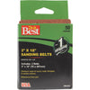 Do it Best 3 In. x 18 In. 50 Grit Heavy-Duty Sanding Belt (2-Pack)