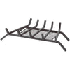 Home Impressions 24 In. Steel Fireplace Grate with Ember Screen