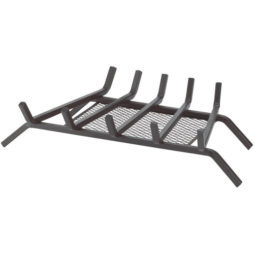 Home Impressions 24 In. Steel Fireplace Grate with Ember Screen