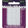 Magic Sliders 1/2 In. Round Clear Self-Stick Bumper (12 Pack)
