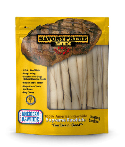 Savory Prime 5 American Rawhide Twist Sticks