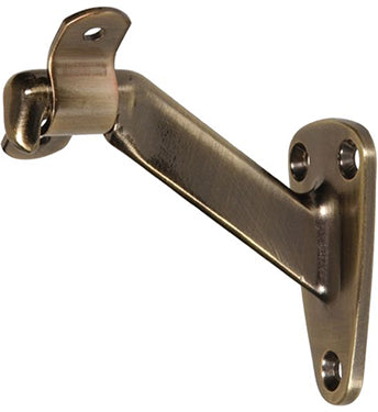 ANTIQUE BRASS HANDRAIL BRCKT