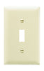 Pass & Seymour Toggle Switch Openings, One Gang, Ivory